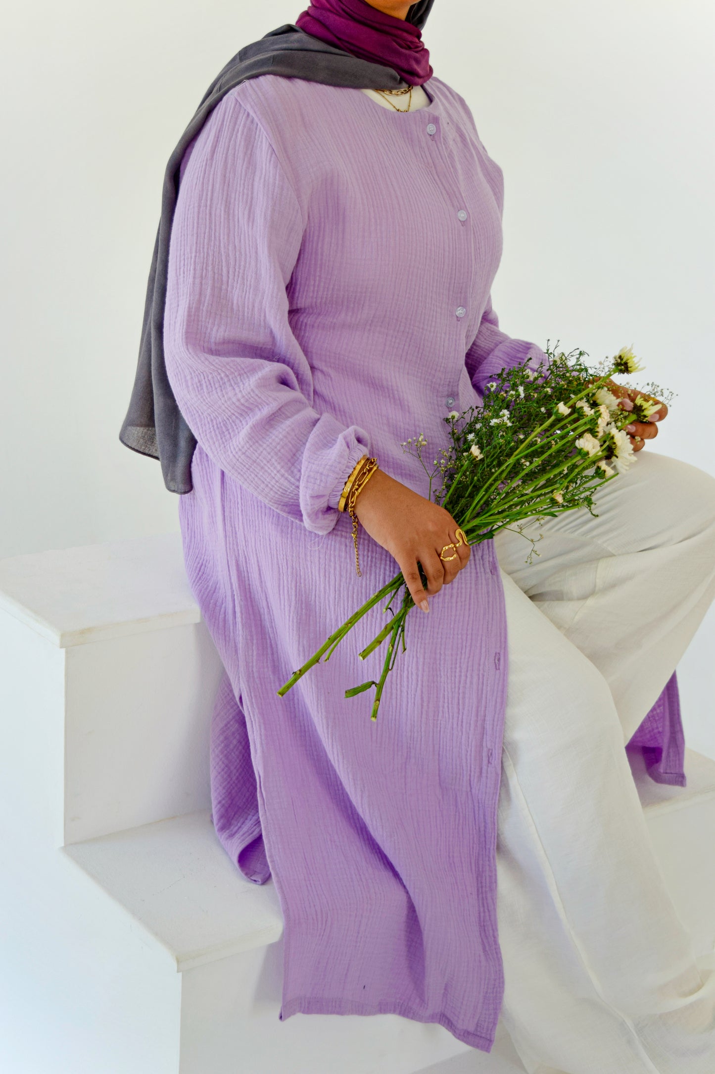 Lilac Maxi Blouse