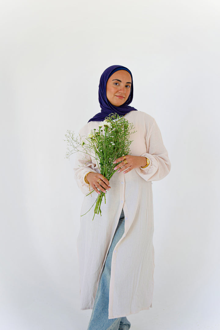 Cream Maxi Blouse