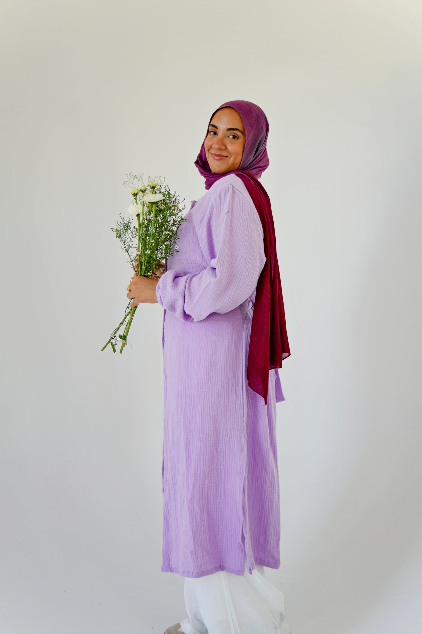 Lilac Maxi Blouse