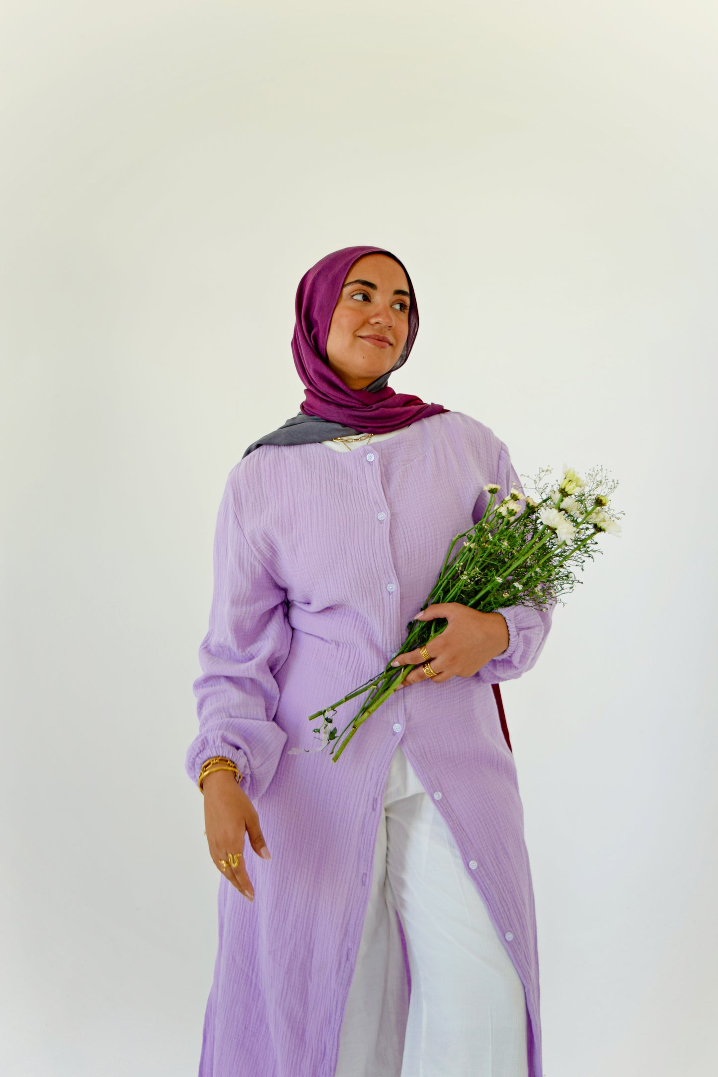 Lilac Maxi Blouse