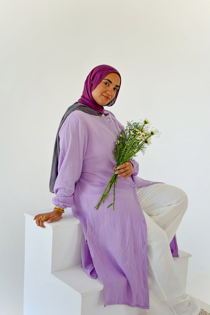 Lilac Maxi Blouse