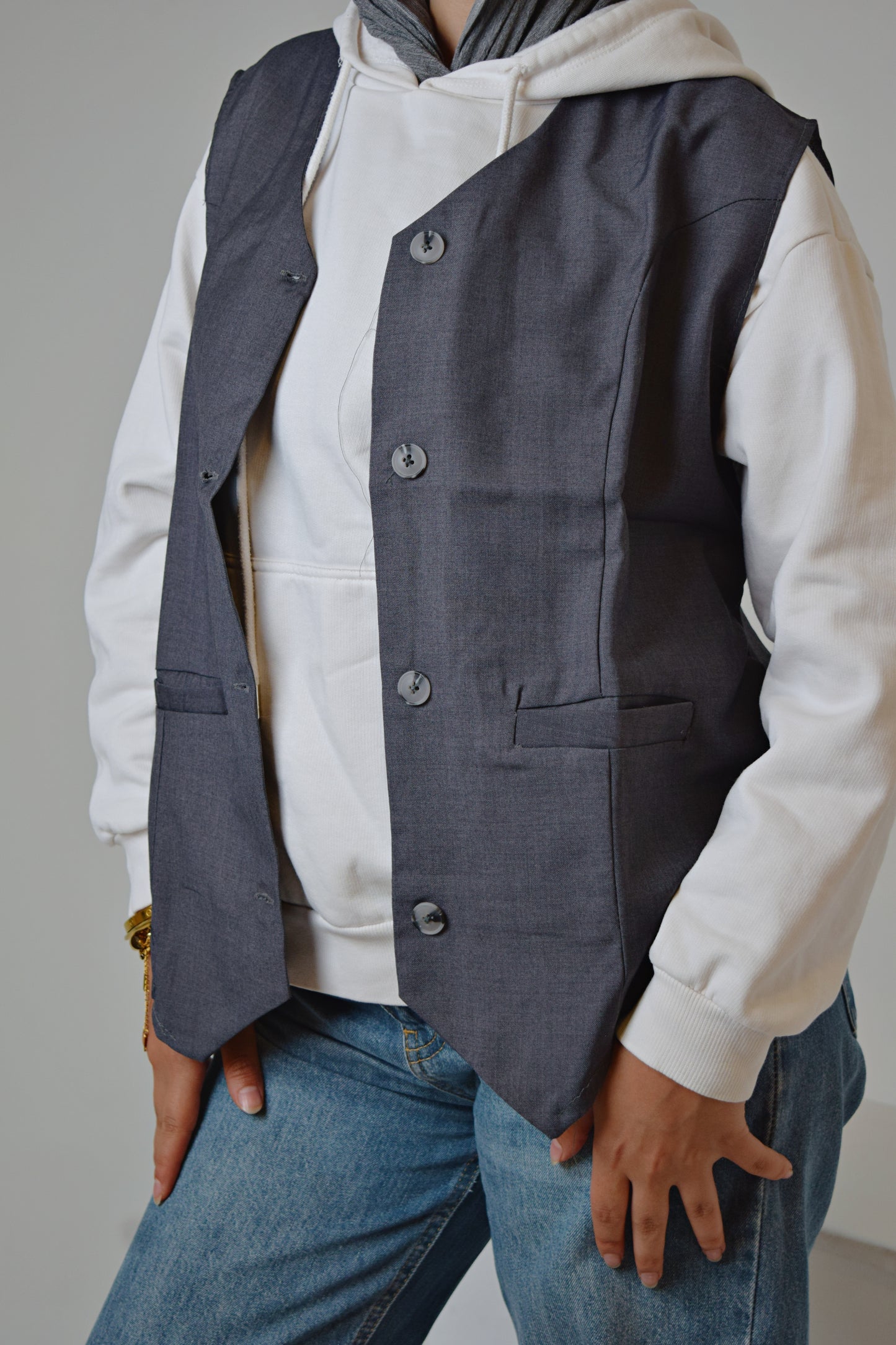 Grey Elegant vest